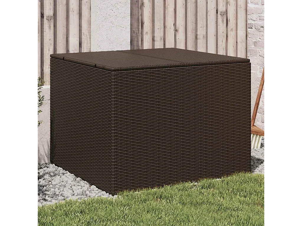 Tuinbox 291 L poly rattan bruin