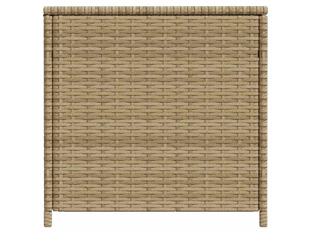 Boîte de rangement de jardin mélange beige 469L résine tressée