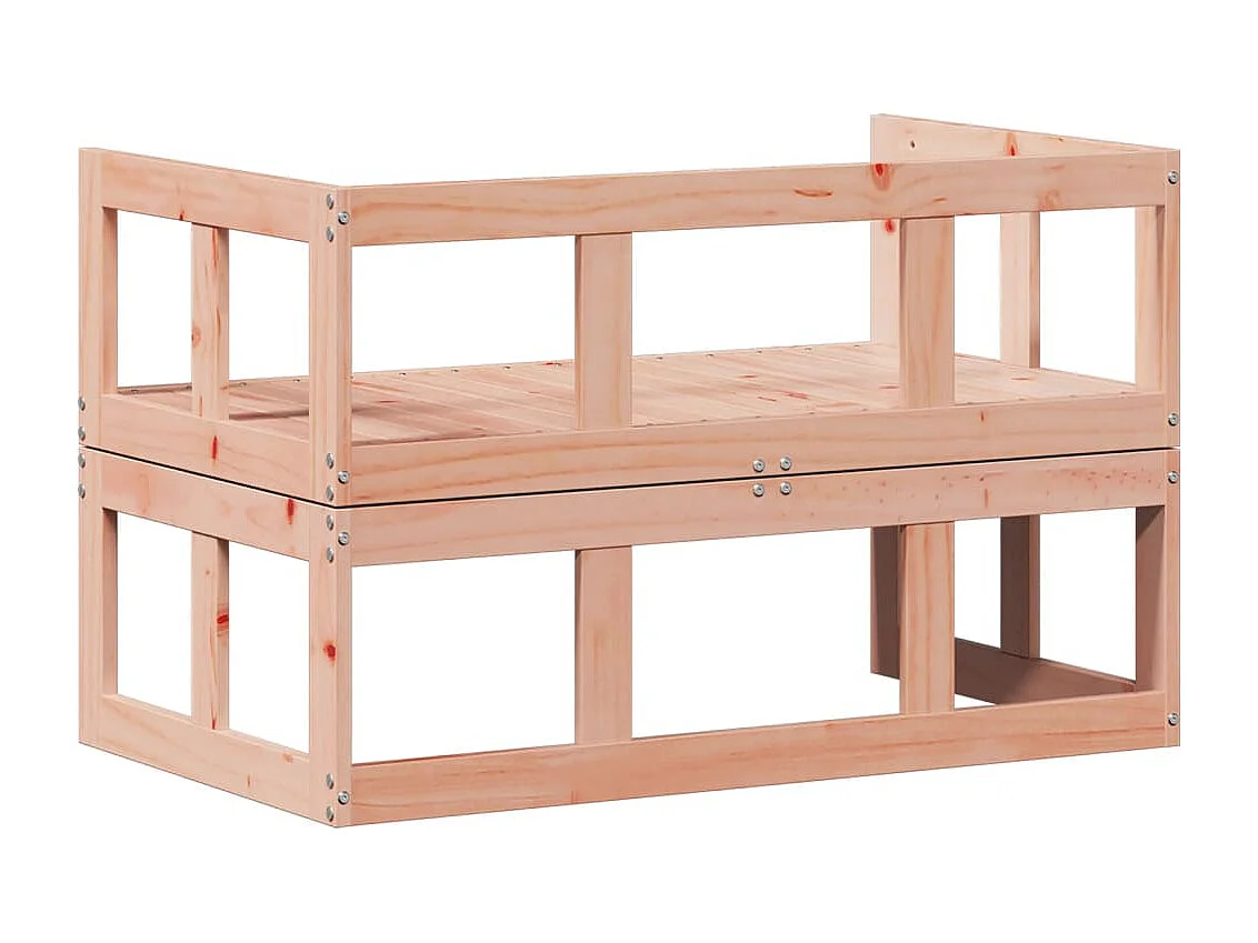 2-in-1 Gartensofa Verlängerbar Massivholz Douglasie