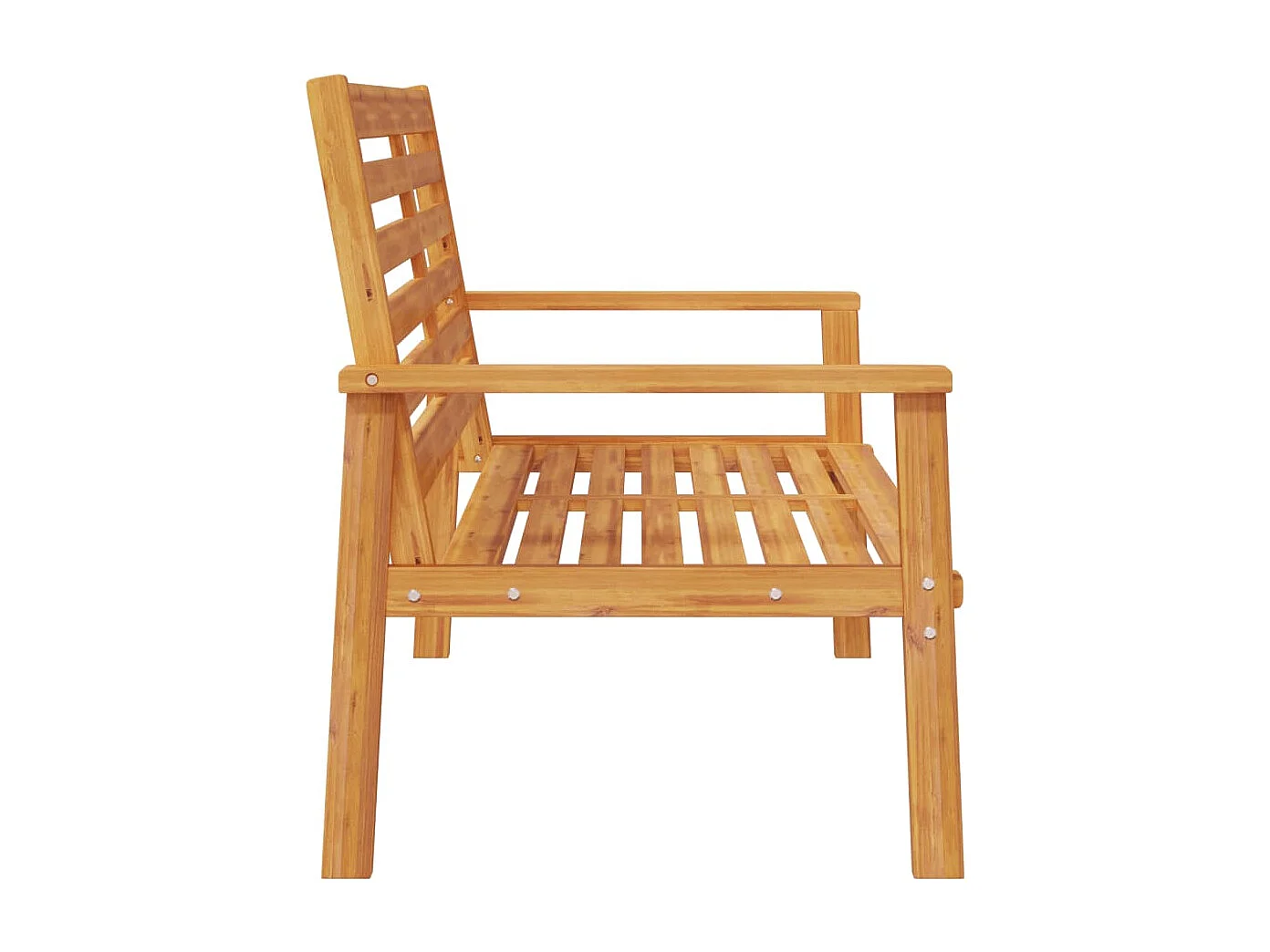 Banco sofá de jardín madera maciza de acacia 120 cm