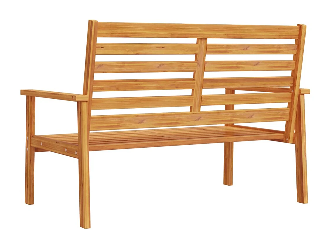 Banco sofá de jardín madera maciza de acacia 120 cm