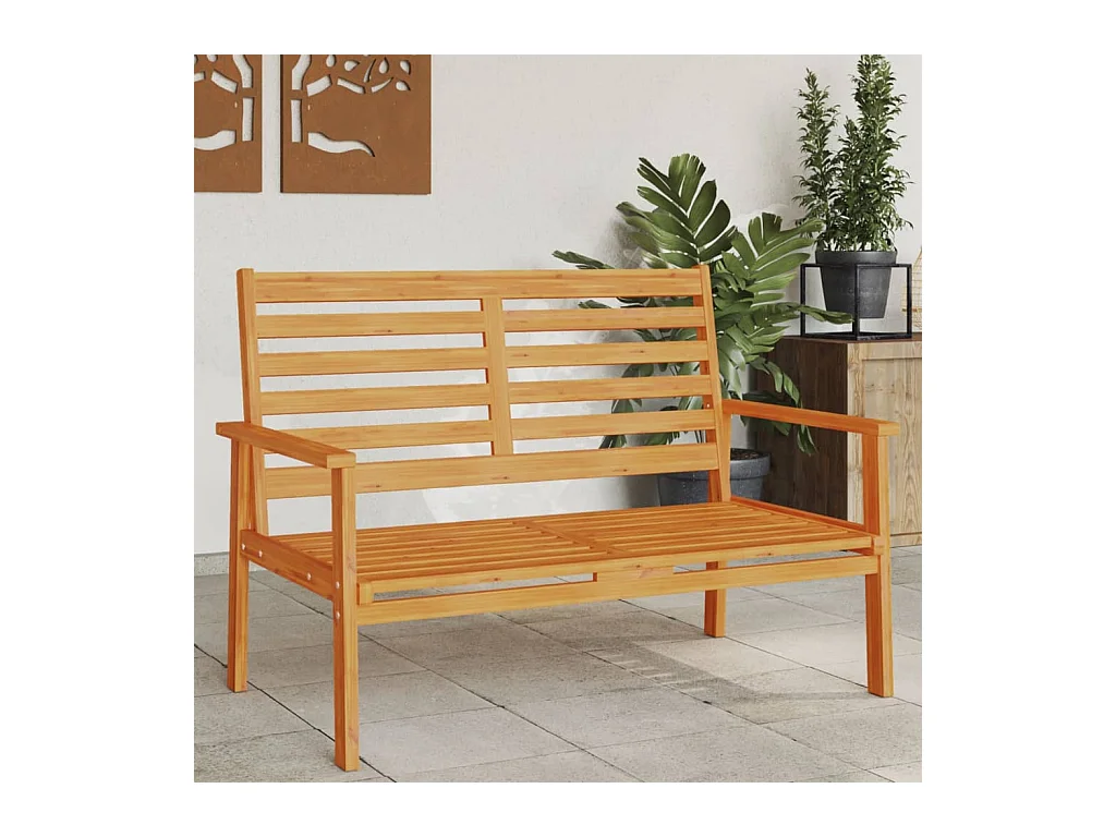 Canapé de jardin 120 cm bois d'acacia massif