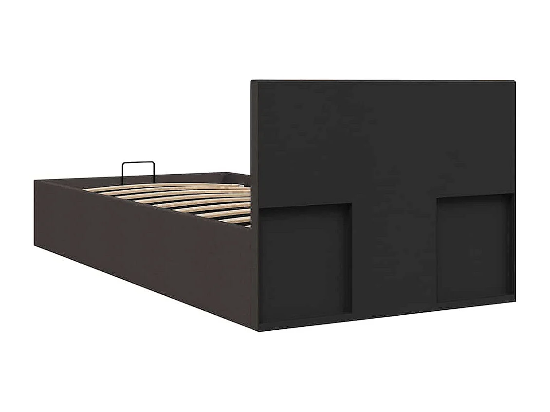 Cadre de lit à rangement hydraulique sans matelas 90x200 cm