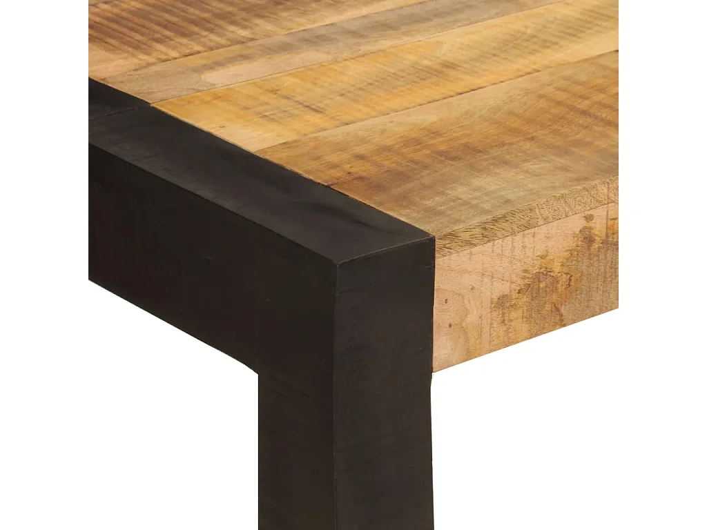Mesa de comedor madera maciza de mango 120x60x76 cm