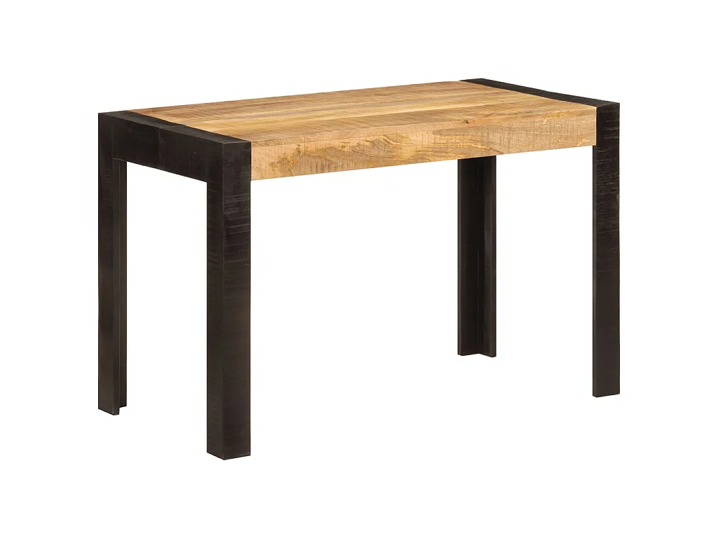 Mesa de comedor madera maciza de mango 120x60x76 cm