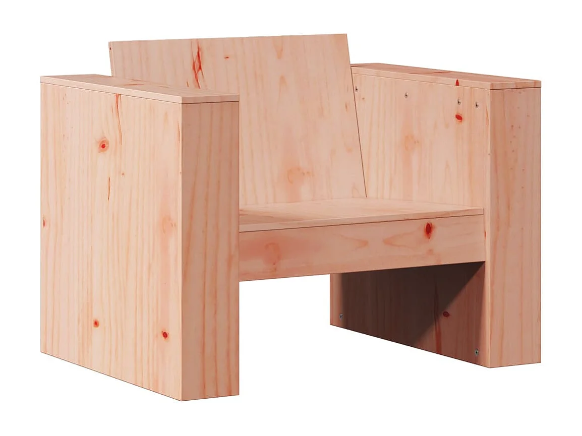 Juego de muebles de jardín 2 pzas madera maciza abeto Douglas