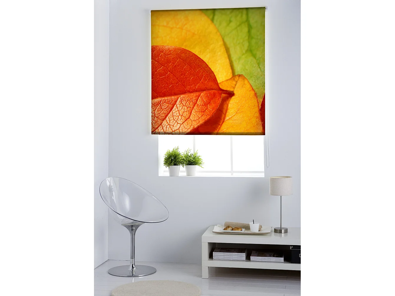 ESTORALIS | Estores Personalizados FLORES y PLANTAS  | 150 x 180 cm (Ancho por Alto) Tamaño de Tela 147 x 175 cm | Modelo F-1559 Color Unico