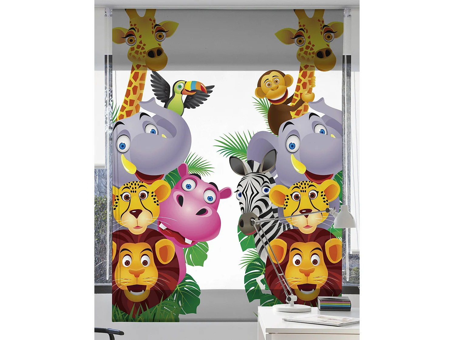 ESTORALIS | Estores Personalizados INFANTILES | 110 x 180 cm (Ancho por Alto) Tamaño de Tela 107 x 175 cm | Modelo I-3049 Color Unico