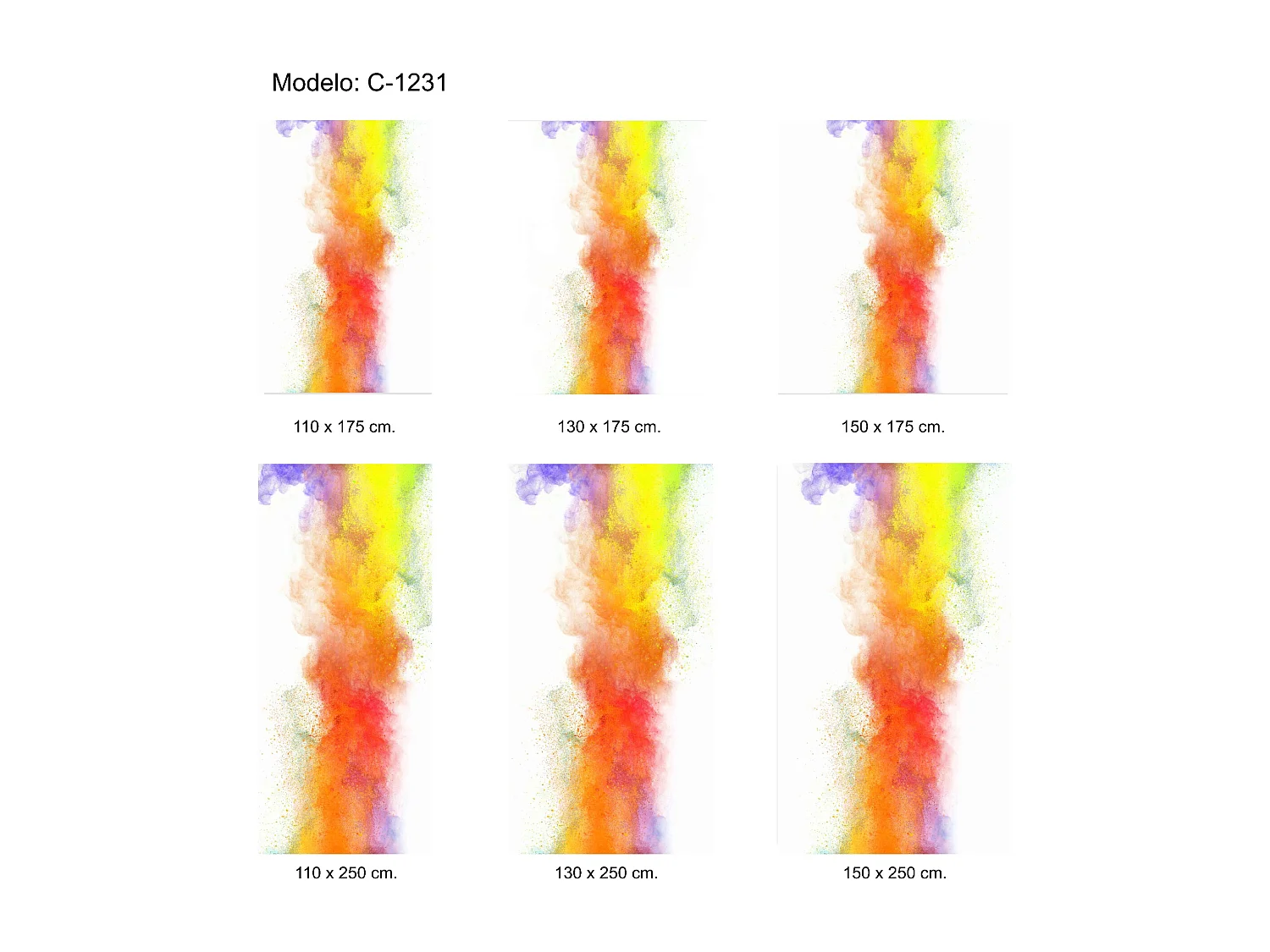 ESTORALIS | Estores Personalizados de COCINA | 110 x 180 cm (Ancho por Alto) Tamaño de Tela 107 x 175 cm | Modelo C-1231 Color Unico