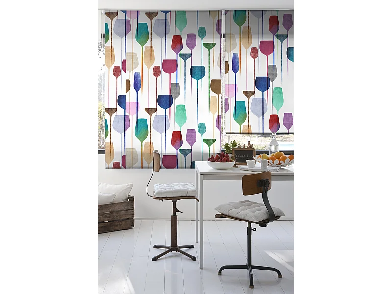 ESTORALIS | Estores Personalizados de COCINA | 110 x 180 cm (Ancho por Alto) Tamaño de Tela 107 x 175 cm | Modelo C-1225 Color Unico