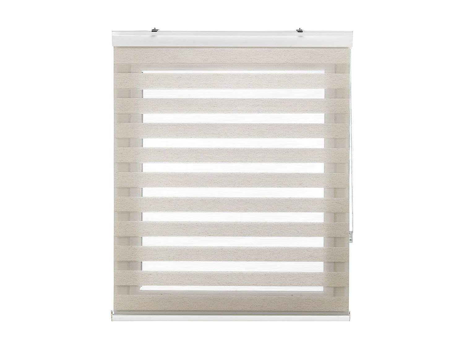 ESTORALIS | Estor Enrollable NOCHE y DIA | 145 x 180 cm (Ancho por Alto) Tamaño de Tela 142 x 175 cm | Modelo SANSA Color Lino