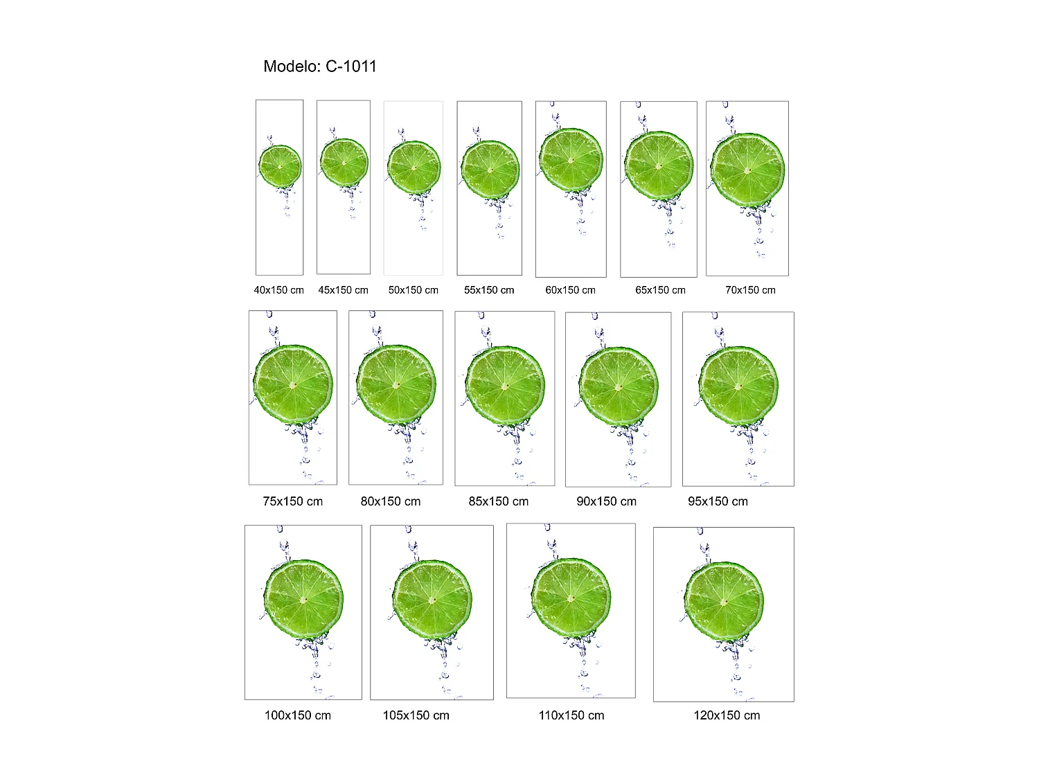 ESTORALIS | Estores Personalizados Easyfix de COCINA | 110 x 150 cm (Ancho por Alto) Tamaño de Tela 107 x 150 cm | Modelo C-1011 Color Unico