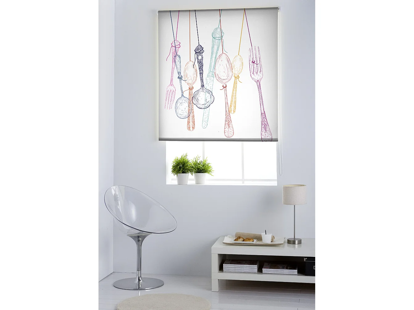 ESTORALIS | Estores Personalizados de COCINA | 150 x 255 cm (Ancho por Alto) Tamaño de Tela 147 x 250 cm | Modelo C-1180 Color Unico