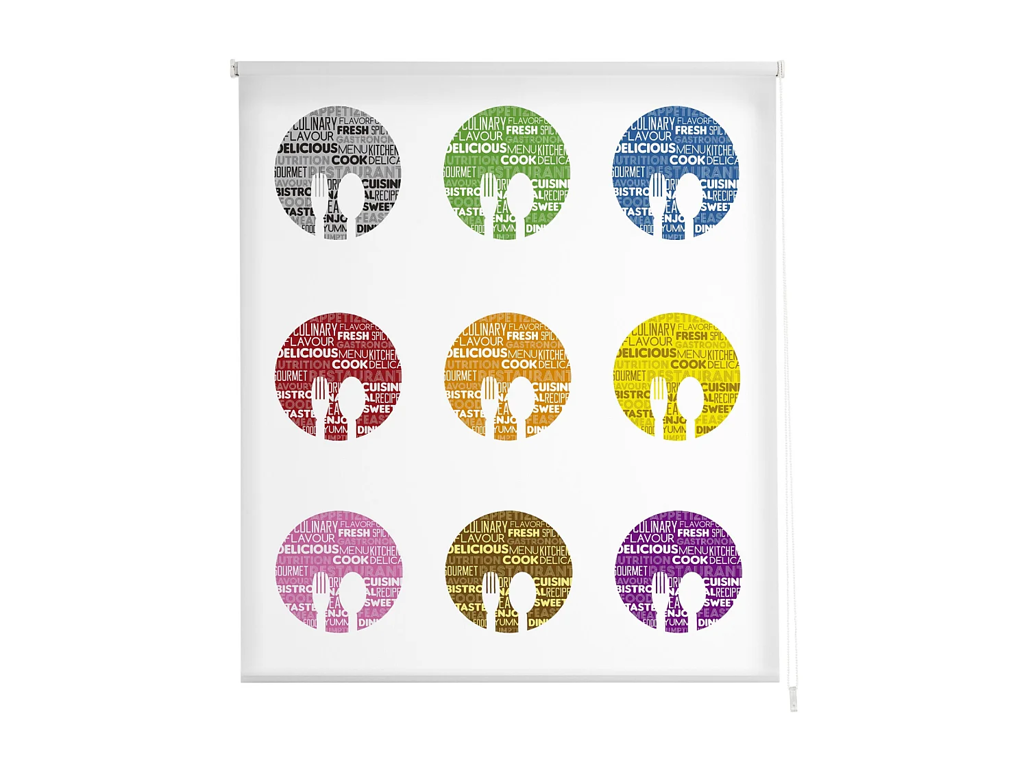 ESTORALIS | Estores Personalizados de COCINA | 130 x 180 cm (Ancho por Alto) Tamaño de Tela 127 x 175 cm | Modelo C-1208 Color Unico