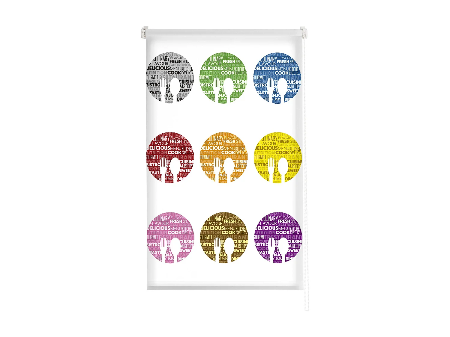 ESTORALIS | Estores Personalizados de COCINA | 130 x 180 cm (Ancho por Alto) Tamaño de Tela 127 x 175 cm | Modelo C-1208 Color Unico