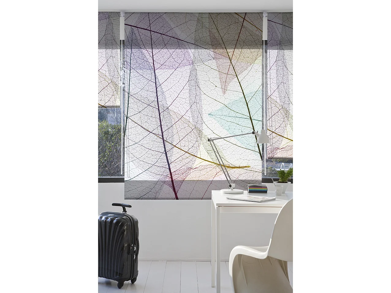 ESTORALIS | Estores Personalizados FLORES y PLANTAS  | 150 x 180 cm (Ancho por Alto) Tamaño de Tela 147 x 175 cm | Modelo F-3132 Color Unico