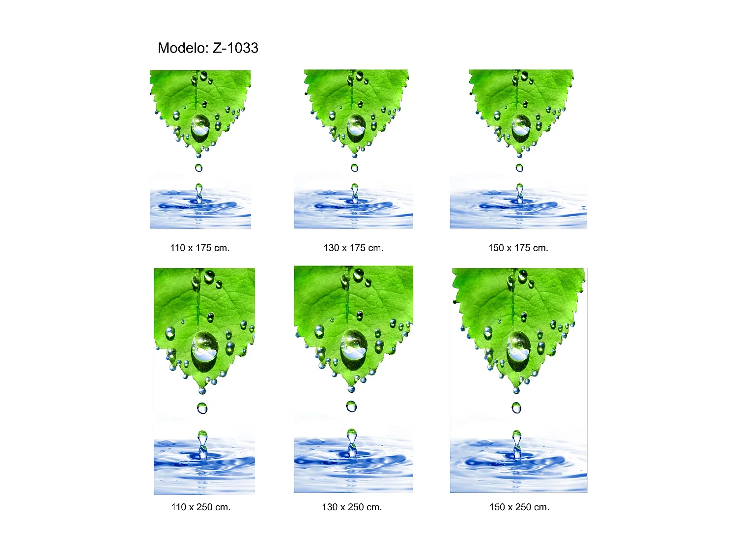 ESTORALIS | Estores Personalizados ZEN  | 110 x 255 cm (Ancho por Alto) Tamaño de Tela 107 x 250 cm | Modelo Z-1033 Color Unico