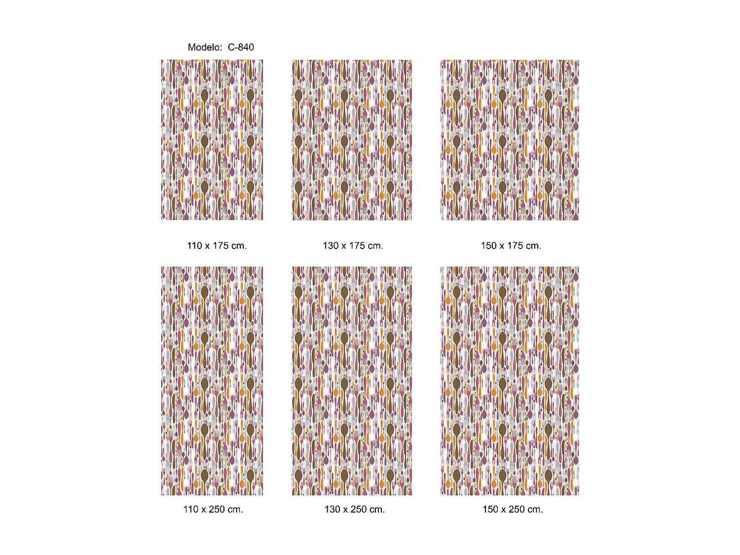 ESTORALIS | Estores Personalizados de COCINA | 130 x 180 cm (Ancho por Alto) Tamaño de Tela 127 x 175 cm | Modelo C-840 Color Unico