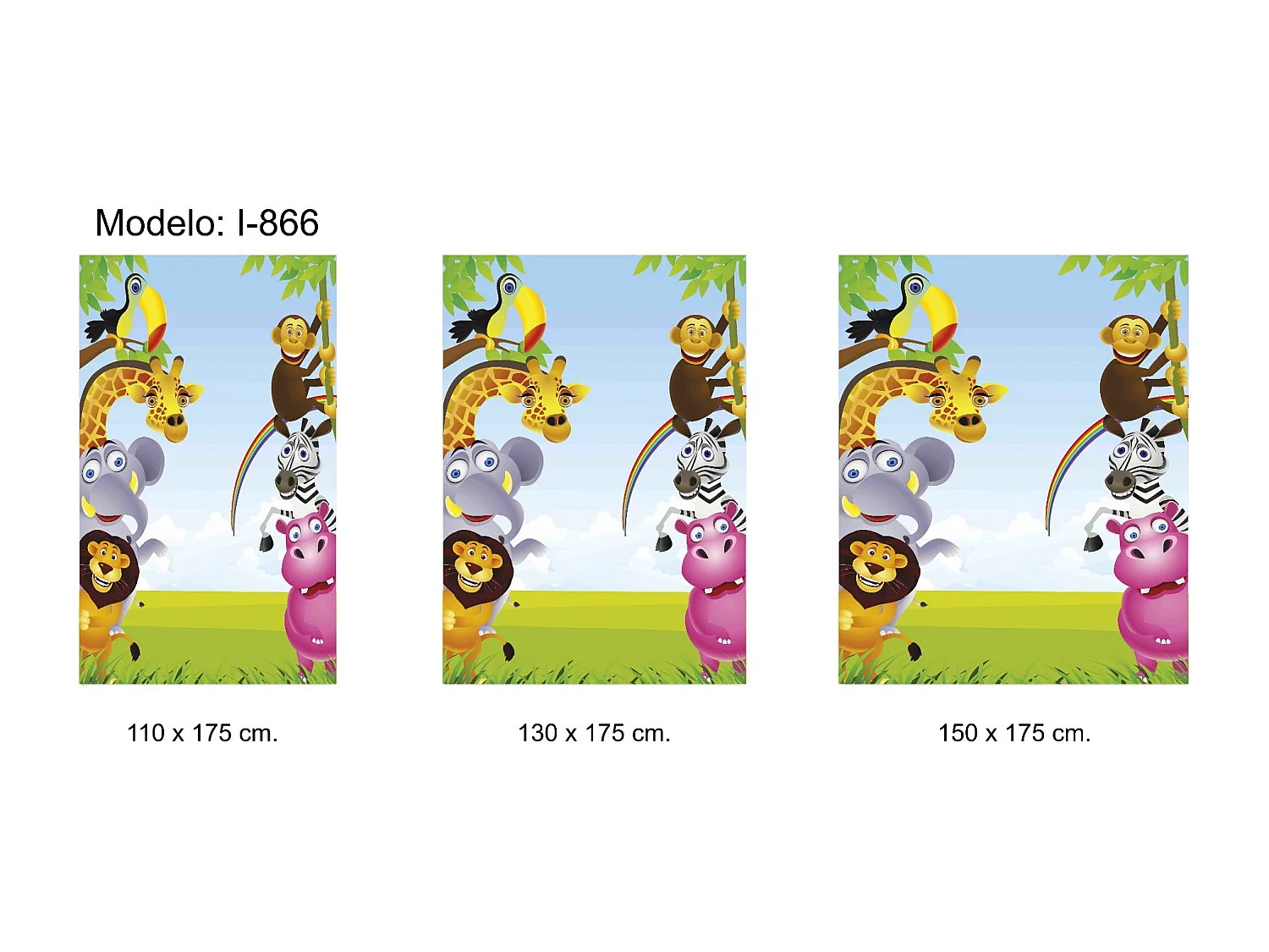 ESTORALIS | Estores Personalizados INFANTILES | 150 x 180 cm (Ancho por Alto) Tamaño de Tela 147 x 175 cm | Modelo I-866 Color Unico