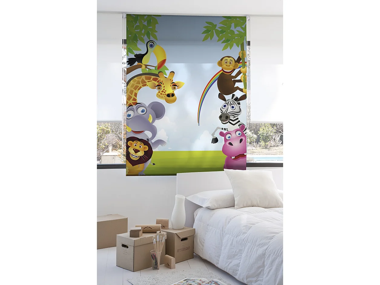 ESTORALIS | Estores Personalizados INFANTILES | 150 x 180 cm (Ancho por Alto) Tamaño de Tela 147 x 175 cm | Modelo I-866 Color Unico