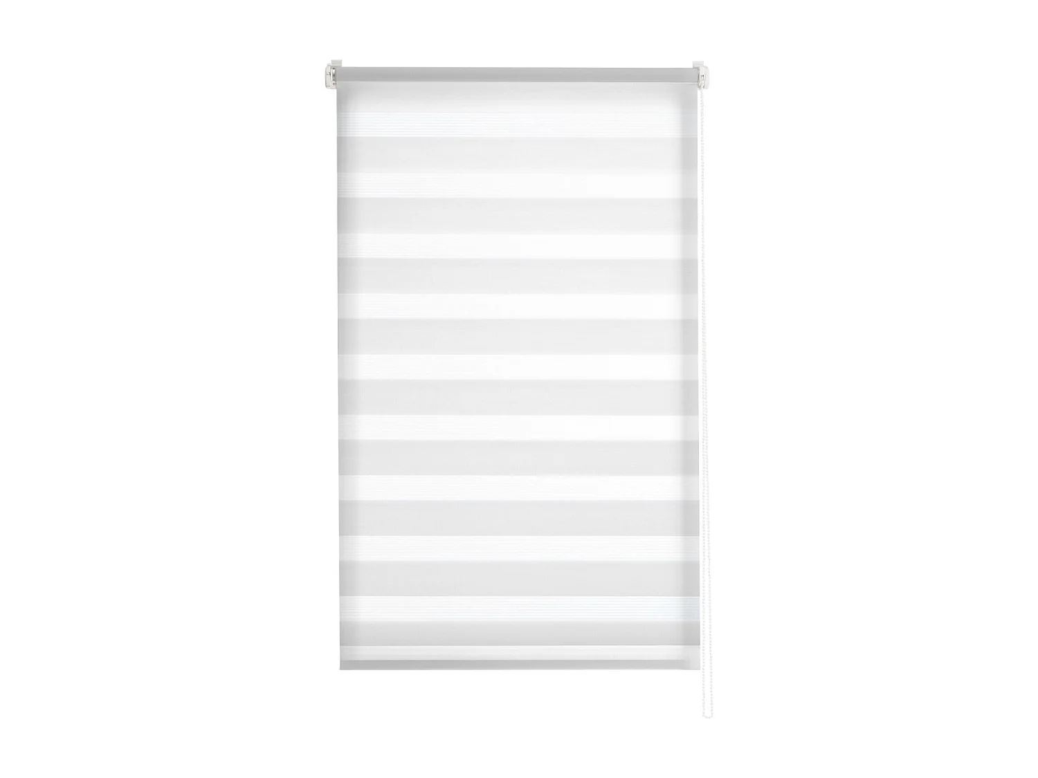 ESTORALIS | Estor Enrollable Noche y Día Easyfix  | 80 x 150 cm (Ancho por Alto) Tamaño de Tela 77 x 150 cm | Modelo VERAL Color Blanco Roto