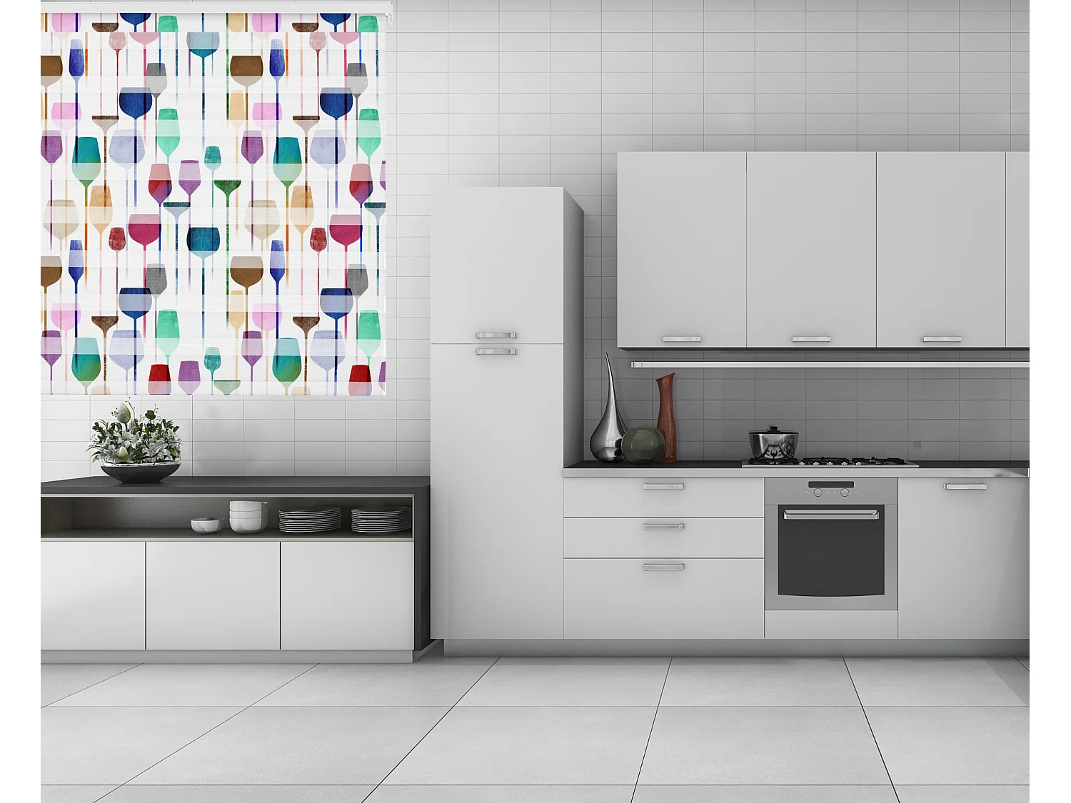 ESTORALIS | Estores Personalizados NOCHE y DIA | 110 x 180 cm (Ancho por Alto) Tamaño de Tela 107 x 175 cm | Modelo C-1225 Color Unico