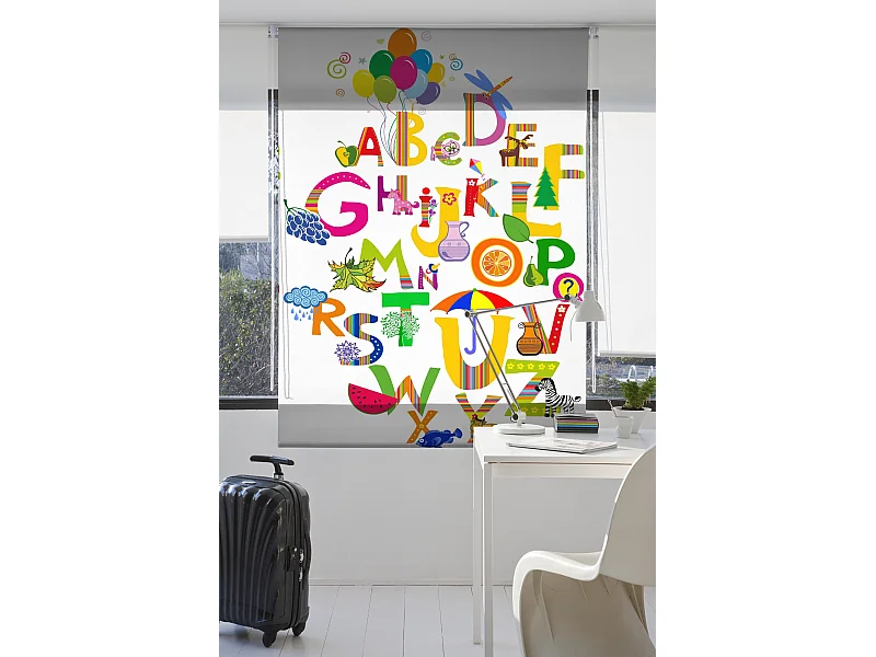 ESTORALIS | Estores Personalizados INFANTILES | 110 x 255 cm (Ancho por Alto) Tamaño de Tela 107 x 250 cm | Modelo I-2037 Color Unico