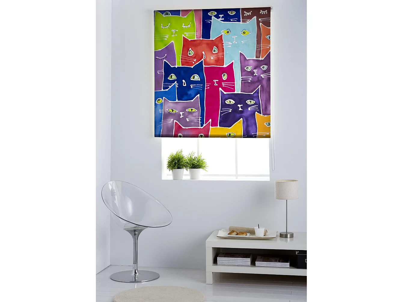 ESTORALIS | Estores Personalizados ANIMALES | 130 x 255 cm (Ancho por Alto) Tamaño de Tela 127 x 250 cm | Modelo A-235 Color Unico