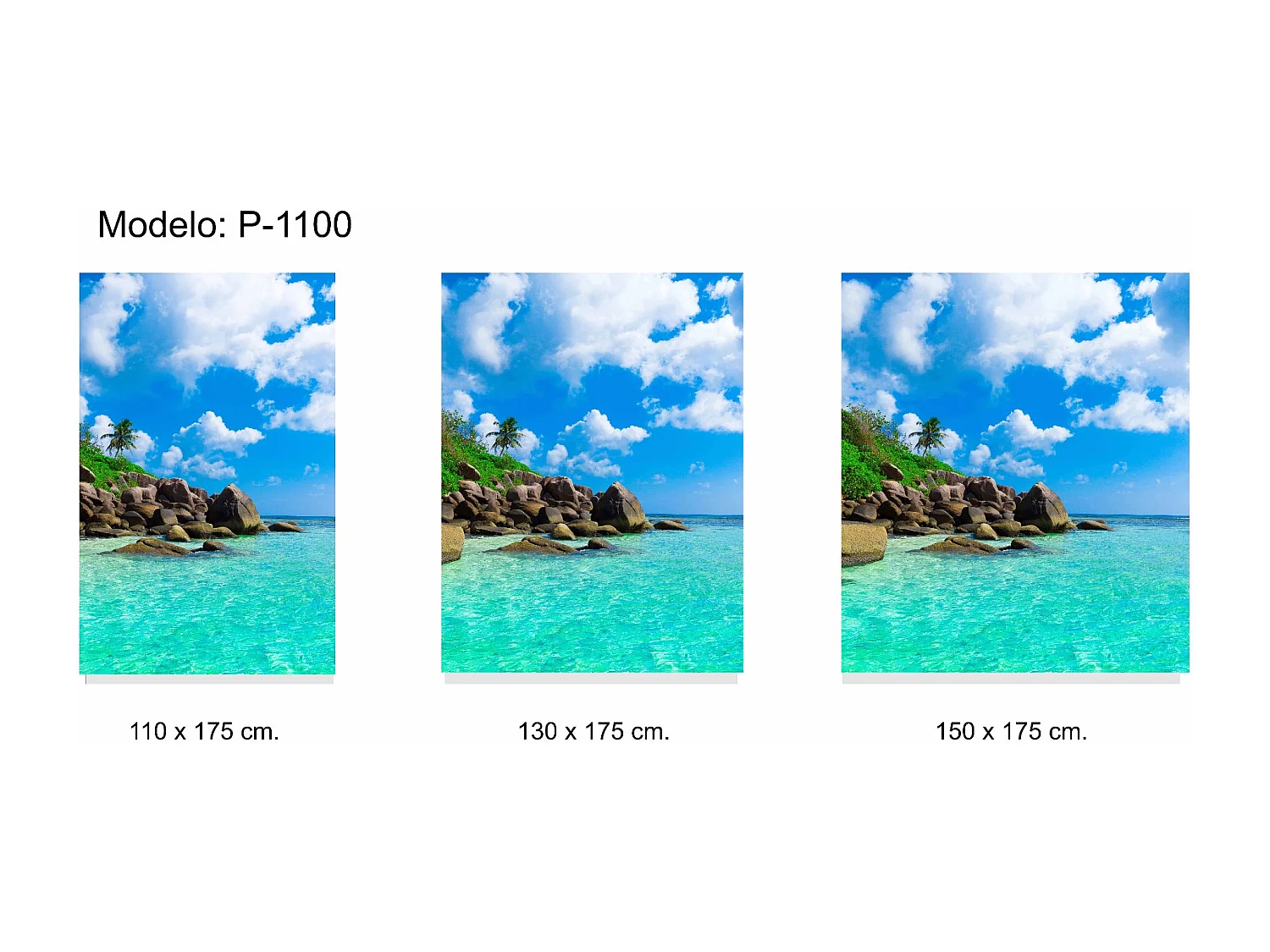 ESTORALIS | Estores Personalizados PAISAJES | 110 x 180 cm (Ancho por Alto) Tamaño de Tela 107 x 175 cm | Modelo P-1100 Color Unico