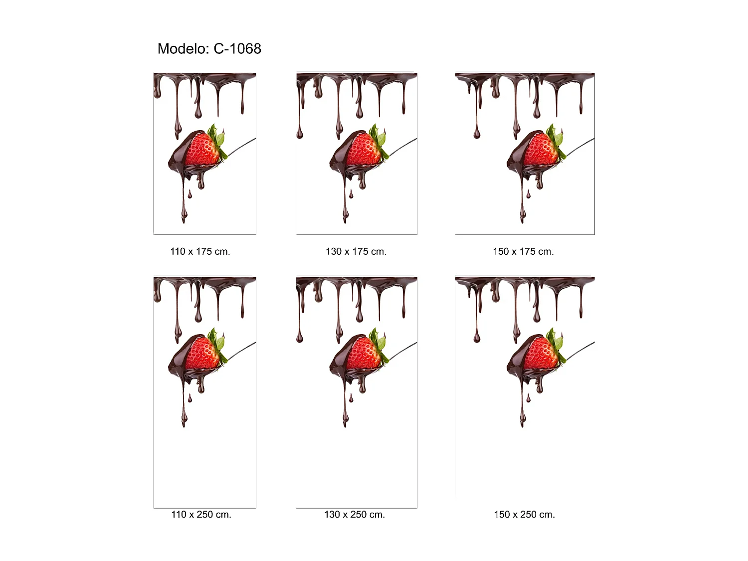 ESTORALIS | Estores Personalizados de COCINA | 110 x 255 cm (Ancho por Alto) Tamaño de Tela 107 x 250 cm | Modelo C-1068 Color Unico