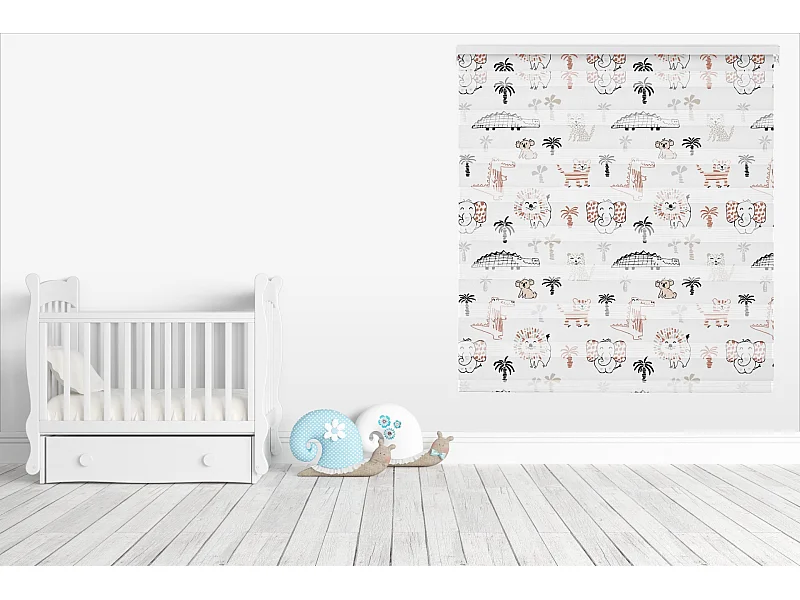 ESTORALIS | Estores Personalizados NOCHE y DIA | 110 x 180 cm (Ancho por Alto) Tamaño de Tela 107 x 175 cm | Modelo I-2161 Color Unico