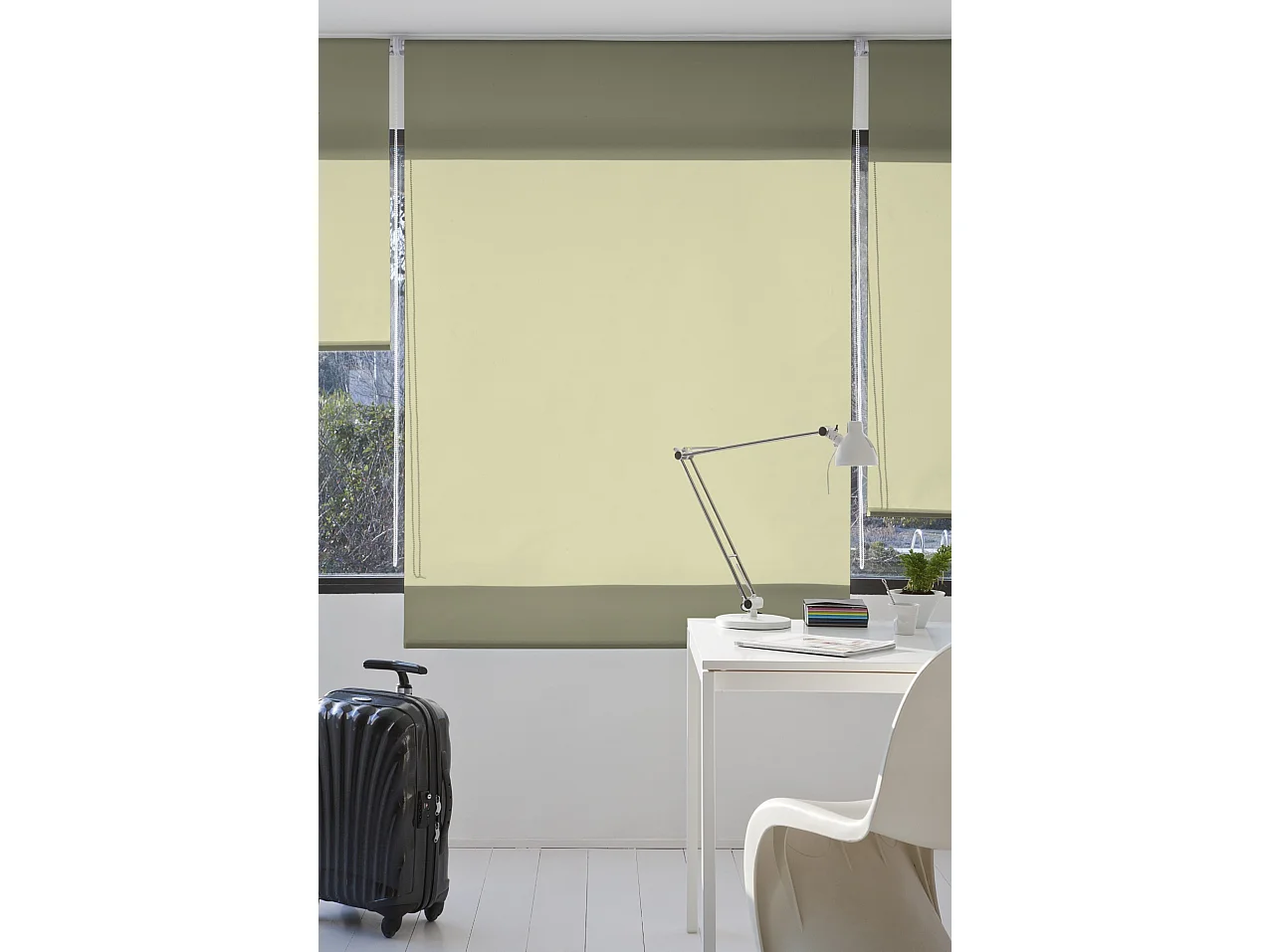 ESTORALIS | Estores Enrollables Lisos Translucidos | 100 x 235 cm (Ancho por Alto) Tamaño de Tela 97 x 230 cm | Modelo GOVE Color Manzana