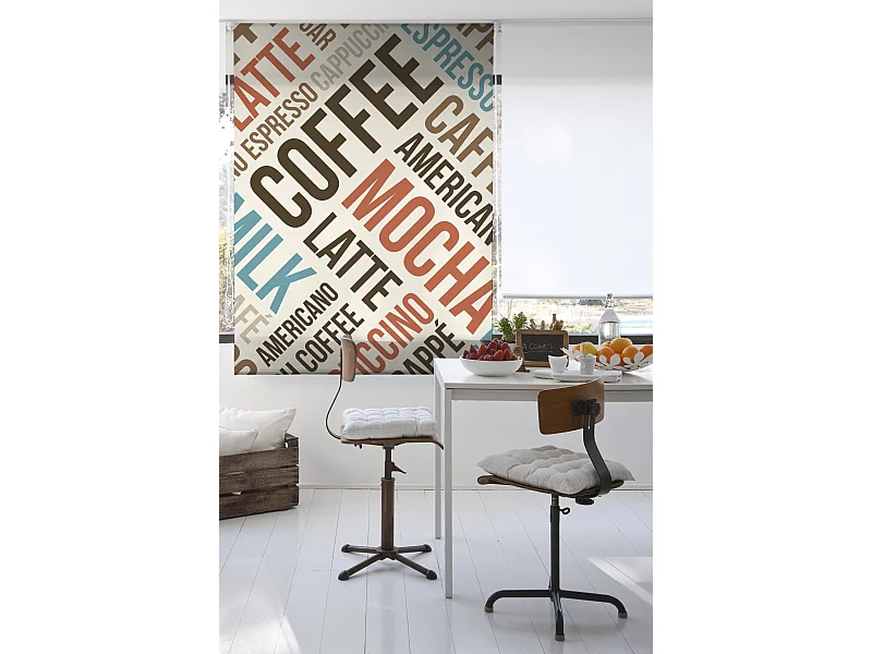 ESTORALIS | Estores Personalizados Easyfix de COCINA | 100 x 150 cm (Ancho por Alto) Tamaño de Tela 97 x 150 cm | Modelo C-1179 Color Unico