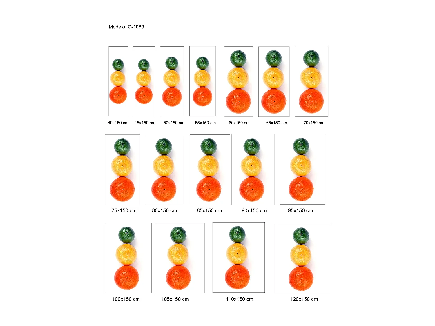 ESTORALIS | Estores Personalizados Easyfix de COCINA | 40 x 150 cm (Ancho por Alto) Tamaño de Tela 37 x 150 cm | Modelo C-1089 Color Unico