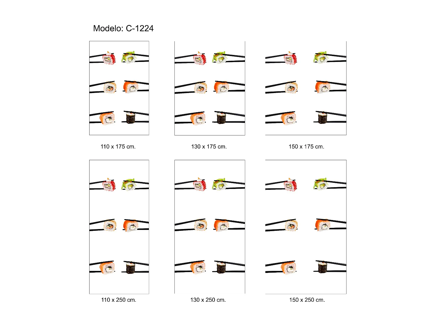 ESTORALIS | Estores Personalizados de COCINA | 110 x 255 cm (Ancho por Alto) Tamaño de Tela 107 x 250 cm | Modelo C-1224 Color Unico