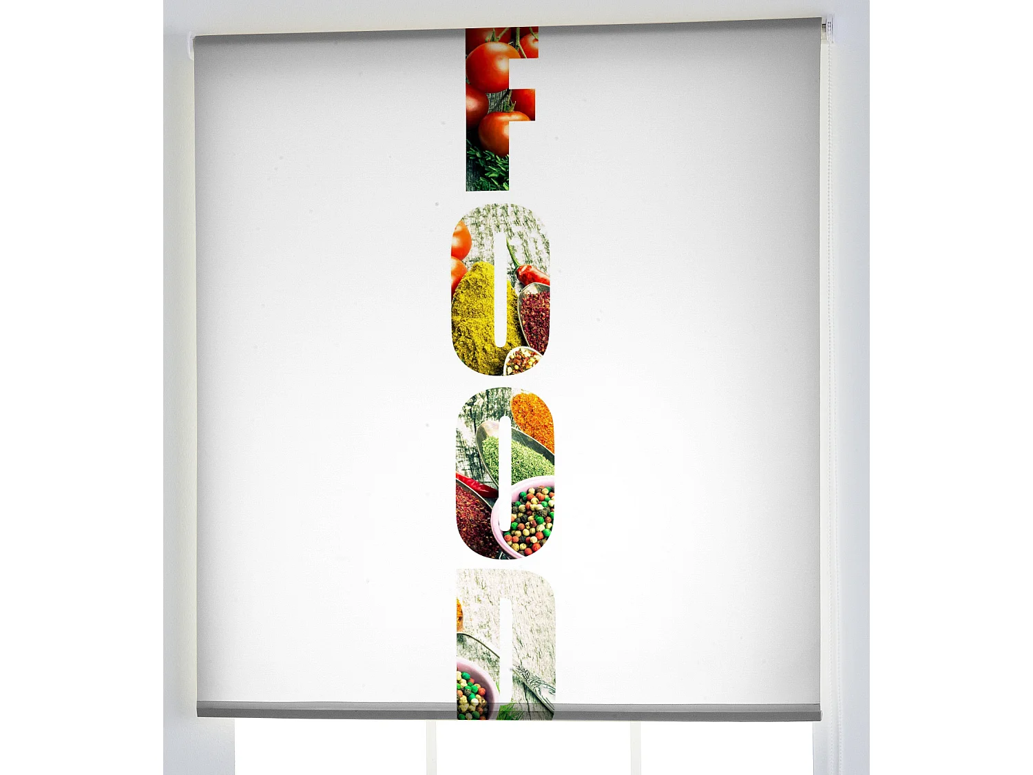 ESTORALIS | Estores Personalizados Easyfix de COCINA | 55 x 150 cm (Ancho por Alto) Tamaño de Tela 52 x 150 cm | Modelo C-1214 Color Unico