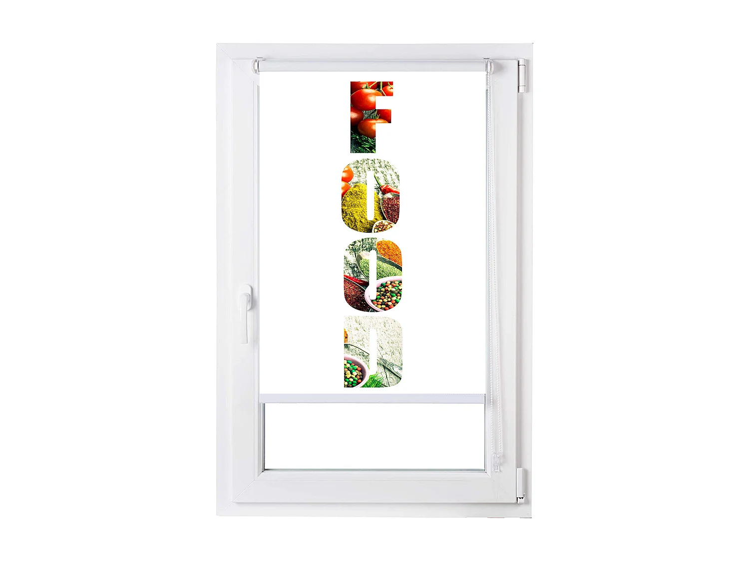 ESTORALIS | Estores Personalizados Easyfix de COCINA | 55 x 150 cm (Ancho por Alto) Tamaño de Tela 52 x 150 cm | Modelo C-1214 Color Unico