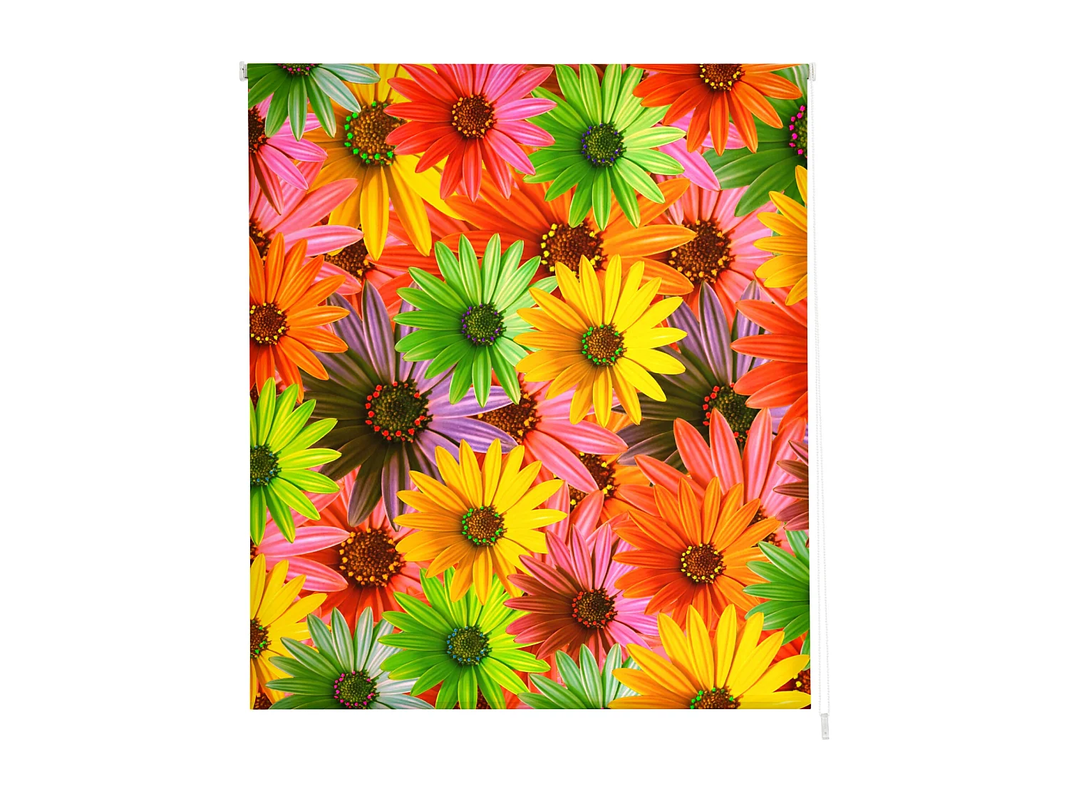ESTORALIS | Estores Personalizados FLORES y PLANTAS  | 130 x 180 cm (Ancho por Alto) Tamaño de Tela 127 x 175 cm | Modelo F-833 Color Unico
