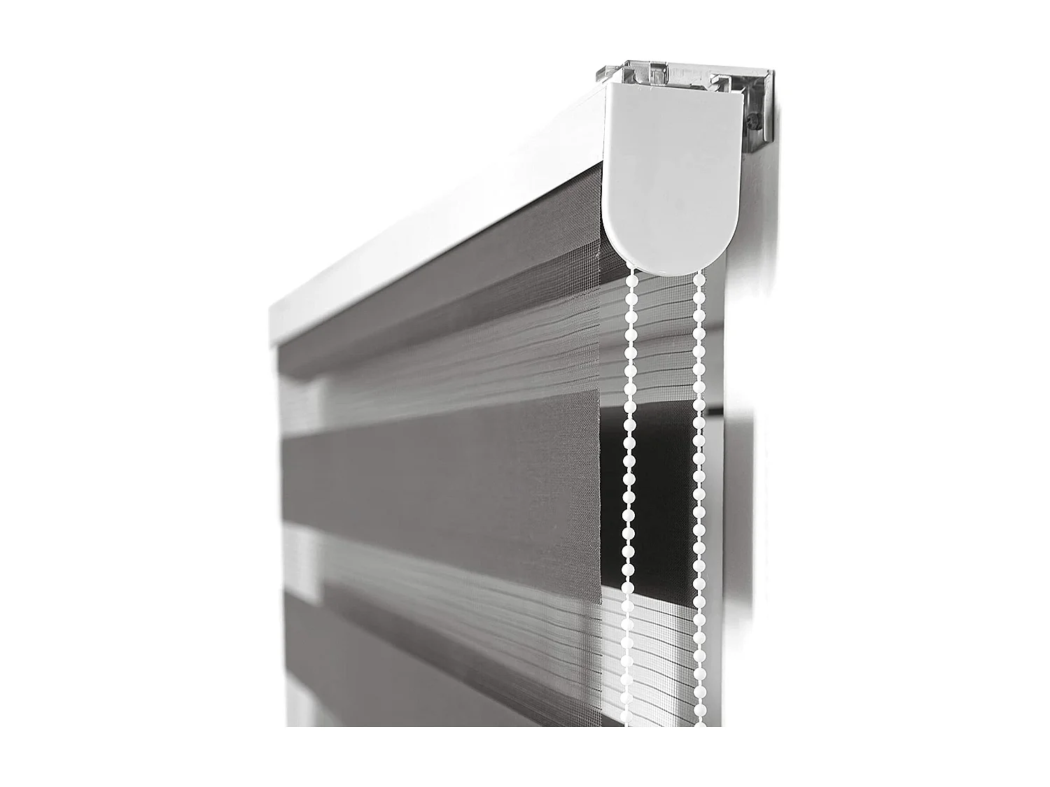 ESTORALIS | Estor Enrollable NOCHE y DIA | 170 x 255 cm (Ancho por Alto) Tamaño de Tela 167 x 250 cm | Modelo SHAE Color Antracita