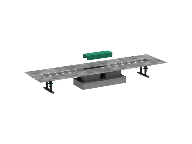 Kit d'installation caniveau de douche 100 cm installation à plat HANSGROHE uBox