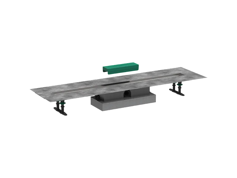 Kit d'installation caniveau de douche 100 cm installation à plat HANSGROHE uBox