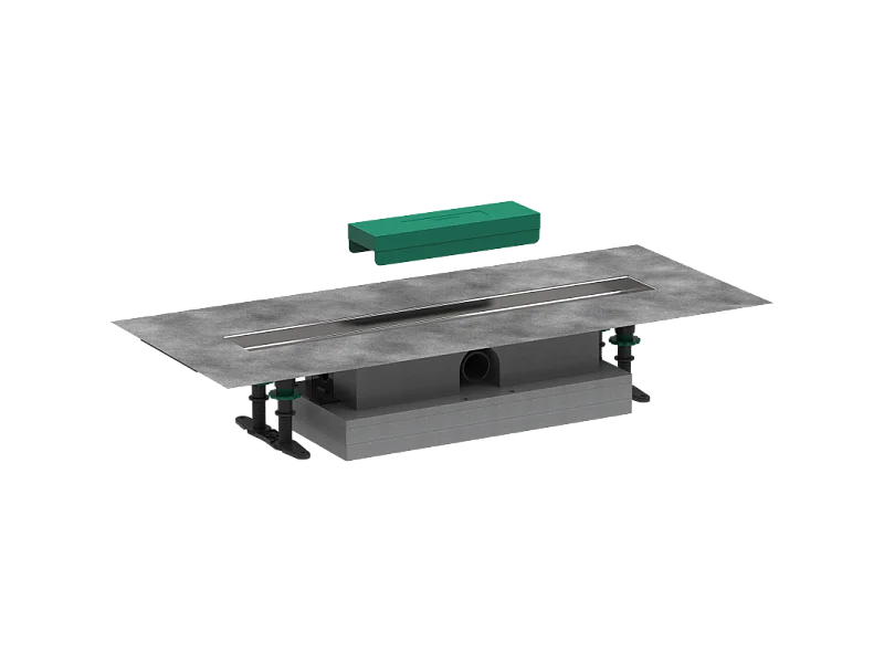 Kit d'installation caniveau de douche 60 cm installation à plat HANSGROHE uBox