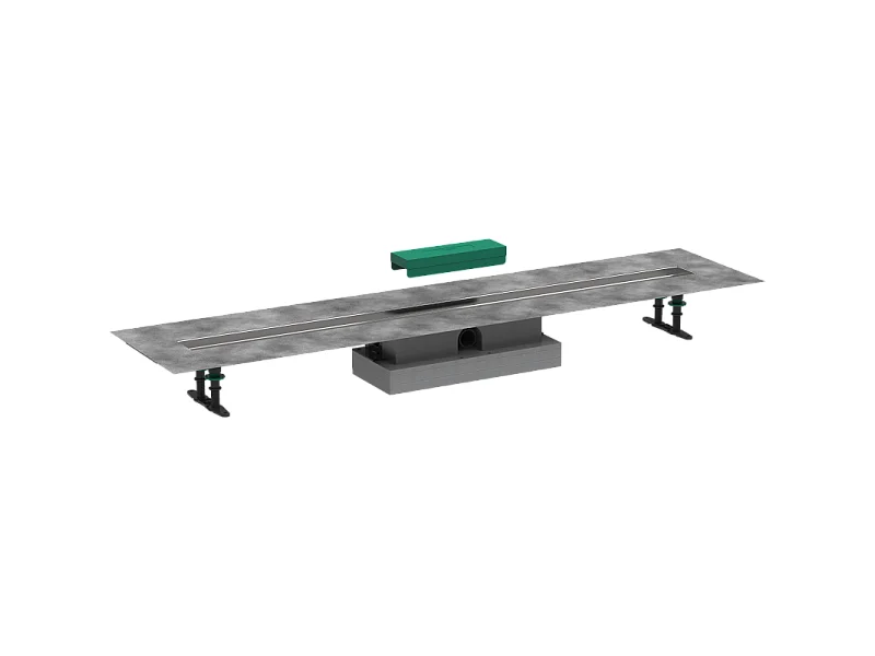 Kit d'installation caniveau de douche encastré à carreler 120 cm HANSGROHE RainDrain