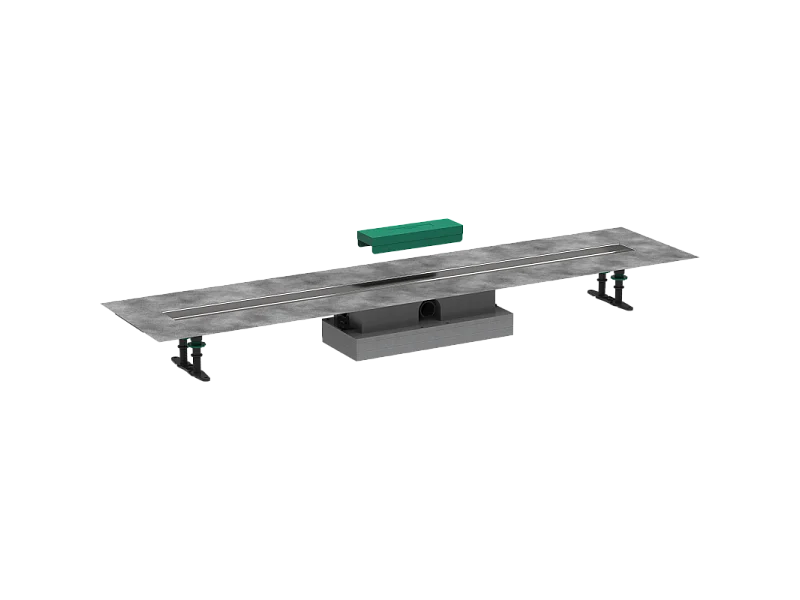 Kit d'installation caniveau de douche encastré à carreler 120 cm HANSGROHE RainDrain