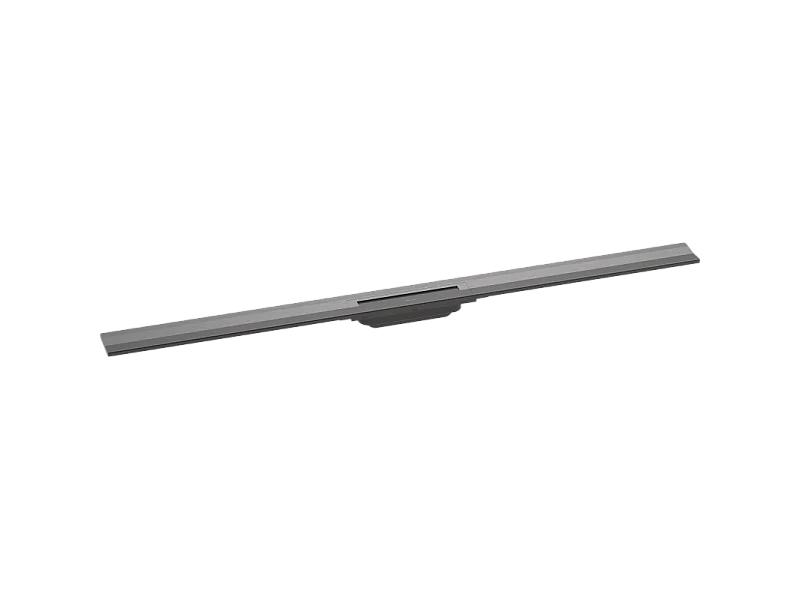 Caniveau de douche découpable 120 cm HANSGROHE RainDrain Flex montage mural noir chromé brossé