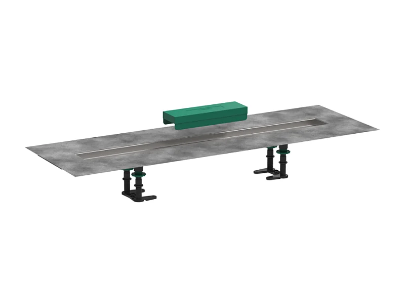 Kit d'installation caniveau de douche encastré à carreler HANSGROHE RainDrain 80 cm