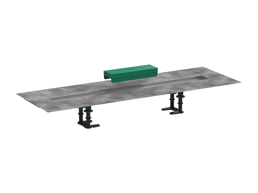 Kit d'installation caniveau de douche encastré à carreler HANSGROHE RainDrain 80 cm