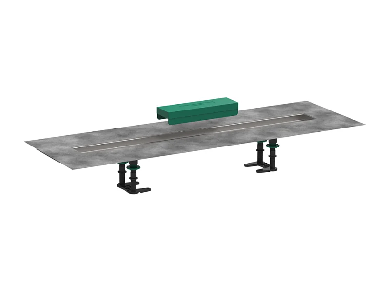 Kit d'installation caniveau de douche encastré à carreler HANSGROHE RainDrain 80 cm