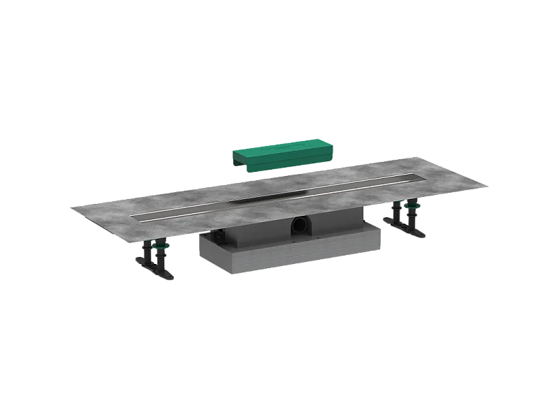 Kit d'installation caniveau de douche 80 cm installation à plat HANSGROHE uBox