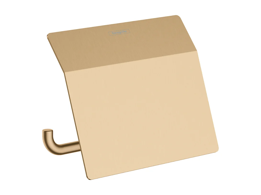 HANSGROHE Porte-papier WC avec couvercle bronze brossé AddStoris